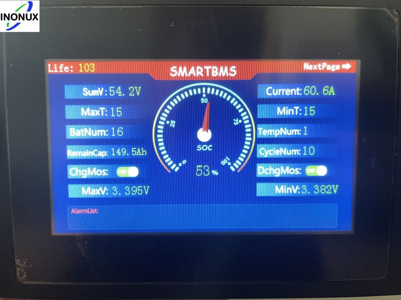 Daly Smart BMS Touchscreen